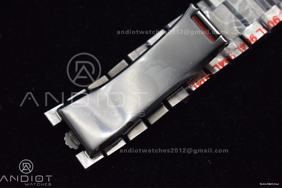 710 GMF Arabic A3255 Steel Dial Cozy Markers SS Blue V on DayDate President Bracelet 40 Iced 904L 1025